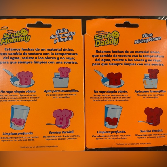 Limited Edition Mickey and Minnie Mouse Scrub Daddy/Mommy BNWT - Picture 3 of 3